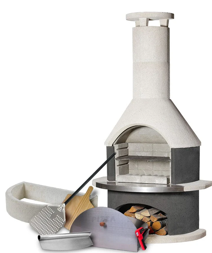 Rondo Grey Pizza Oven & Open Fireplace